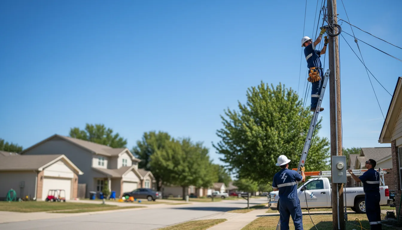 Residential electrician providing installation services in Ryder, ND